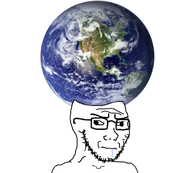 cross_eyed drool dumb earth hand object object_on_head subvariant:soyak_(irritated) variant:soyak // 1001x900 // 646.7KB