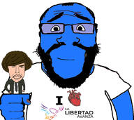 argentina blue_skin calm clothes heart i_love javier milei millions_must_die spanish_text subvariant:science_lover text variant:chudjak variant:markiplier_soyjak vote // 1001x892 // 351.0KB