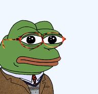 amphibian closed_mouth clothes collared_shirt fair_isle frog glssses green_skin lips nas:pepe necktie pepe pepe_the_frog sport_coat suit suit_and_tie sweater tortoise_glasses // 1241x1202 // 504.9KB
