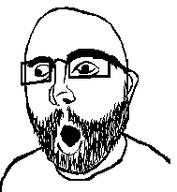 beard glasses looking_to_the_left stubble variant:bagelboy white_background youtuber // 189x205 // 3.3KB