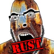 angry glasses rust soyjak stamp stubble text variant:cobson // 721x720 // 584.9KB