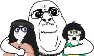 blush closed_mouth crying female glasses hugging oh_my_god_she_is_so_attractive sweating variant:chugsjak variant:soytan variant:sproketan // 2315x1374 // 198.0KB
