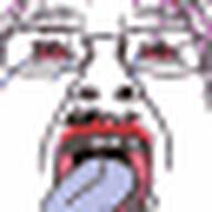 32x32 animated bloodshot_eyes crying emoticon ext=gif icon open_mouth reaction rope soybooru soyjak suicide tongue variant:bernd // 32x32 // 1.4KB