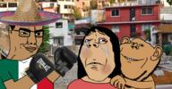 3soyjaks Chudjak_vs_Annabelle abuse arm beating blood boxing boxing_glove bruise crying domestic_violence everlast eyelashes female fight flag:mexico frown glasses hair hand looking_at_you mexico sad smile soyjak subvariant:annabelle subvariant:wholesome_soyjak tear template transparent_background variant:chudjak variant:gapejak variant:impish_soyak_ears woman // 1920x1000 // 1.8MB