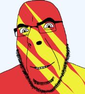 angry county flag flag:østfold glasses hair looking_to_the_left norway smile soyjak stubble teeth thick_eyebrows transparent_background variant:cobson østfold // 775x849 // 33.8KB