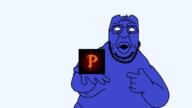 'p big_lips blue_skin discord double_chin eyebrows fat hand head obese showing_something stubble surprised sweating sweaty transparent_background variant:nopejeet wrinkles // 1703x954 // 89.3KB