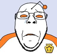 antenna clothes crying frown merge orange_sclera orange_teeth reddit reddit_gold sad soyjak stubble subvariant:wholesome_soyjak variant:bernd variant:gapejak // 1160x1125 // 60.2KB