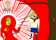 ack asian boku_no_hero_academia china cosplay flag:china flag:japan gook hanging mao_zedong my_hero_academia propaganda queen_of_spades toga_himiko tree variant:bernd variant:chudjak variant:gapejak variant:protestantjak weeb yellow_skin // 2100x1500 // 462.4KB