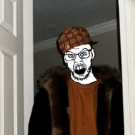 brown_hat brown_shirt clothes door doorframe fur_jacket glasses hat jacket oldfag_meme scumbag scumbag_steve steve stubble teeth variant:feraljak white_skin // 300x300 // 70.1KB