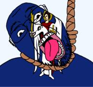 angel archangel archangel_michael christianity country cross flag flag:kyiv glasses hair hanging kyiv open_mouth rope soyjak stubble suicide teeth tongue transparent transparent_background ukraine variant:bernd wing yellow_teeth // 768x719 // 93.6KB