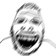 beard blur closed_eyes geg glasses laughing mustache open_mouth soyjak variant:unknown // 500x500 // 191.2KB