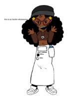 artist:jaikacuz black_skin clothes female glasses hair hand happy subvariant:soyniqua variant:soytan // 768x1045 // 161.5KB