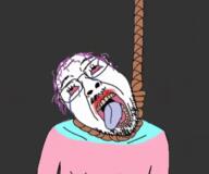 ack animated bloodshot_eyes crying flag hair mustache oe_cake open_mouth purple_hair rope soyjak suicide tongue tranny variant:bernd variant:gapejak // 406x338 // 1.4MB