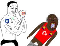 ChristGOD christaryan christian_cross goat_fucker mediterraryan portugal portugaryan sandnigger satoko_fans_arent_white_(NameFag) shitskin small_penis total_muslim_death total_turk_death turkroach variant:chudjak // 2700x2107 // 957.8KB