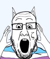 animal beard cat cat_ear glasses subvariant:ppplier variant:markiplier_soyjak variant:ppp zoophile // 519x616 // 86.1KB