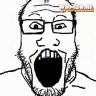 animated glasses music open_mouth sound soyjak stubble variant:markiplier_soyjak video wombo_ai // 240x240, 16.2s // 956.4KB