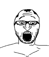 balding glasses hair jewish_nose jews kike nuvariant open_mouth soyjak stubble template variant:shabbos_soy white_background wrinkles // 545x643 // 2.8KB