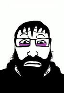 beard closed_mouth doomer eyebags glasses hair soyjak variant:markiplier_soyjak // 598x862 // 67.2KB