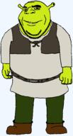 artist:nathaniel_higson belt brown_eyes dreamworks full_body green_skin movie ogre shoe shrek smile stubble subvariant:gapealien tunic variant:gapejak vest // 539x1004 // 86.2KB