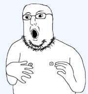 arm donald_trump glasses hair hand nipple norway open_mouth soyjak stubble template variant:norwegian // 723x770 // 13.8KB