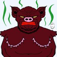 angry fat pig slopjak snout stink_lines top_surgery variant:gapejak variant:pigtroon // 4000x4000 // 2.3MB