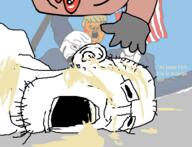 amerimutt angry arm assassination blood closed_mouth clothes donald_trump ear glasses glove hair hand open_mouth shooter smile soy soyjak stubble text thomas_matthew_crooks variant:chudjak variant:gapejak variant:shooterjak // 437x334 // 70.2KB
