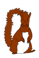 animal arm closed_eyes closed_mouth ear full_body glasses hand leg mustache sad series:animaljaks soyjak subvariant:feralsquirrel tail transparent_background trend:squirreljakking variant:feraljak // 340x512 // 61.1KB