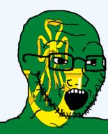 british england flag flag:huntingdonshire glasses hair horn hunting_horn huntingdonshire looking_to_the_right open_mouth soyjak stubble teeth united_kingdom variant:soyak // 644x800 // 98.9KB