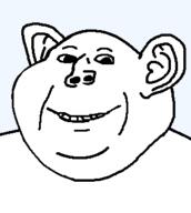 artist:swede baby babyjak ear happy smile soyjak stubble subvariant:baby_swede teeth template variant:impish_soyak_ears // 304x340 // 5.0KB