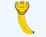 banana closed_mouth ear facing_front food fruit series:fruiterz! smile soyjak stubble subvariant:impish_front teeth variant:impish_soyak_ears yellow // 732x595 // 113.5KB