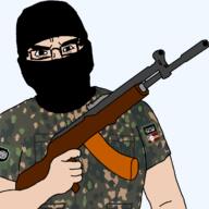 angry camouflage flag gun mask uniform variant:chudjak // 1170x1171 // 589.2KB