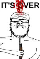arm blood closed_eyes closed_mouth glasses hand holding_object its_over shooting shotgun soyjak stubble text variant:a24_slowburn_soyjak // 390x570 // 96.7KB