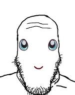 blue_eyes closed_mouth cute no_nose smile soyjak squishmallow stubble variant:markiplier_soyjak // 500x636 // 62.7KB