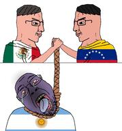 argentina chud corpse flag:argentina flag:mexico flag:venezuela handshake mexico variant:bernd variant:chudjak venezuela // 1560x1677 // 572.5KB