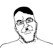 adolf_hitler beard epstein glasses hair hitler_mustache jeffrey_epstein meta:not_oc mustache pursed_lips stubble variant:epsteinjak white_background white_skin // 616x642 // 5.2KB