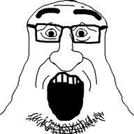 glasses open_mouth soyjak stubble subvariant:pissluffare_front template thick_eyebrows variant:pissluffare // 620x508 // 39.9KB