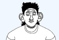 breadtuber ear fat forehead_lines looking_at_you mullet no_glasses stubble template traced variant:muttlet // 588x399 // 8.0KB