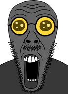 admin glasses gray_skin grey_skin oh_my_god_she_is_so_attractive open_mouth scared soot soot_colors soyjak_party stubble subvariant:mentaljak3 variant:mentaljak // 563x779 // 26.4KB