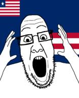 arm country flag flag:grand_bassa_county flag:liberia glasses grand_bassa_county hair hand liberia liberian open_mouth people's_populist_press soyjak star_(symbol) stubble teeth variant:ppp // 1000x1233 // 34.3KB