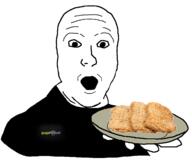 guga_foods holding_object holding_plate open_mouth plate soyjak variant:platejak // 1357x1155 // 284.9KB