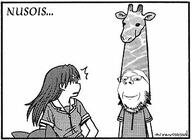 anime art azumanga_daioh black_and_white clothes comic deep_social_commentary gag giraffe hat manga noir subvariant:wholesome_soyjak tomo tomo_takino tranime_girle variant:gapejak yomi // 352x257 // 38.6KB