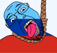 ack dead flag flag:luhansk glasses hair hanging luhansk open_mouth rope russia skin soyjak stubble suicide teeth tongue transparent transparent_background variant:bernd white yellow_teeth // 768x719 // 33.9KB