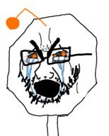 antenna crying glasses objectsoy octagon open_mouth orange_eyes reddit soyjak stop_sign stubble thick_eyebrows variant:cryboy_soyjak // 1038x1291 // 313.4KB