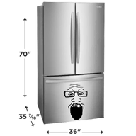 glasses measuring number open_mouth refrigerator teeth variant:markiplier_soyjak white_background wrinkles // 1400x1400 // 213.0KB