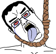ack bloodshot_eyes crying hair hanging noose rope rotten_teeth subvariant:a24_slowburn_chudjak suicide template tongue variant:a24_slowburn_soyjak variant:chudjak white_skin // 1100x1068 // 39.9KB