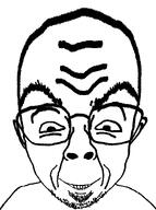 big_forehead big_head deformed distorted evil eyebrows glasses goatee grin smile smug soyjak stretched stubble subvariant:ludwig variant:bernd wrinkles // 875x1175 // 31.7KB