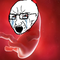 bloodshot_eyes crying fetus glasses objectsoy open_mouth soyjak stubble variant:soyak // 411x228 // 149.2KB