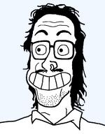 big_eyes calarts cartoon collar collared_shirt glasses hair long_hair mullet mustache nose_piercing nose_ring redraw smile subvariant:so_true! variant:mulletjak // 838x1072 // 24.6KB
