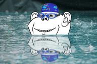 bald ear goggles irl_background looking_at_you meta:dailyjak rain reflection smile soyjak swimming swimming_cap variant:impish_soyak_ears // 2048x1365 // 3.6MB