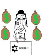 angry arm blacked button closed_mouth clothes ear glasses hair hand hat judaism kippah money soyjak subvariant:pol_face variant:chudjak // 513x672 // 100.5KB